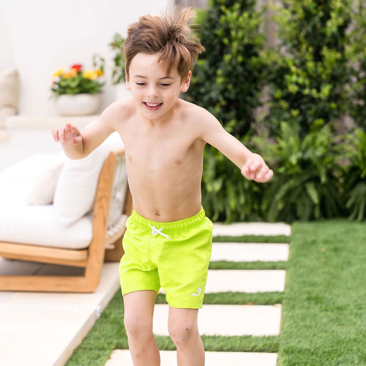 Splash About Boys Swim Shorts Lime